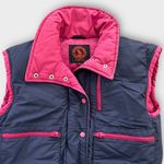 Vintage Mountain Goat by White Stag Down Ski Vest Pink & Navy Women’s Medium Photo 10