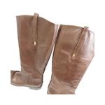 Cole Haan  Womens Brennan Riding Boots Brown Leather Straps Knee High Zip 8.5 Photo 4