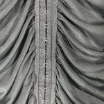 Fiestar ‎ BODYCON RUCHED DRESSS FRONT W/HOOK & CLOSURE SZ L BLACK NEW Photo 2