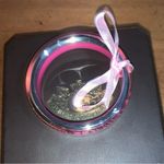 Juicy Couture Retro  Pam & Gela Pink and Silver Barbiecore Bangles Bracelet Photo 1