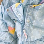 Selkie The Slopes Hooded Puffer Jacket Retro Plaid Blue 5X NWT Photo 6