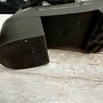 ZARA Womens Sz 36 US 6 Black Stretch Knee High Boots Lug Bottom Wide Shaft Moto Photo 8