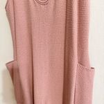 Pink Knit Oversized Baggy Jumpsuit Playsuit Pockets Small Photo 6