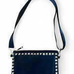 Yoki Saffiano-Style Vegan Leather Studded Clutch Crossbody – Black Gold | NWOT Photo 0