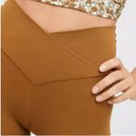 Aerie  Offline Real Me Flare Hi Rise Crossover Caramel Colored Leggings Photo 2