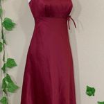 Alfred Angelo Red Satin Strapless Dress Photo 4