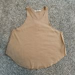 Free People We the Free () light brown/tan textured tank top size S Photo 3