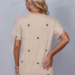 SheIn Heart Print Tee Photo 1
