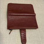 None Brown Leather Wallet Photo 6