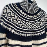 French Connection Norway High Neck Fair Isle Wool Sweater Photo 3