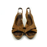 UGG  Hazel Brown Suede Wedge Sandals Women's 8 US Photo 3