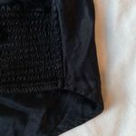 Wild Fable black satin silk bow tie cropped tank top Photo 8