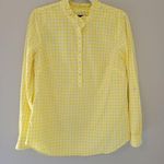 Talbots  Yellow Gingham Popover Top Photo 0