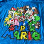 Nintendo  Super Mario Blue Graphic 3/4 Long Sleeve Top SIZE M Photo 1