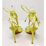 Schutz NEW  Vikki Leather Ankle Wrap Thong Dress Sandals Fresh Green Size 6.5 Photo 3