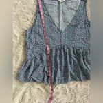 J. Crew Mercantile V Neck Floral Top With Empire Waist Navy White Pink Size M Blue Size M Photo 6