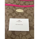 Coach  File Monogram Crossbody Bag F34938 Khaki Pink Ruby Photo 9