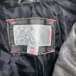 Xhilaration  Women's Dark‎ Gray Faux Leather Zipper Jacket Size Small Great Cond. Photo 1