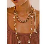 Free People  Isabella Choker Necklace Neutral Natural Bohemian Beach Summer NWT Photo 11