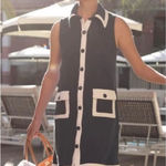 Atlantic Pacific × Lake Darcy Terry Dress Navy White Size Small S Blue Photo 0