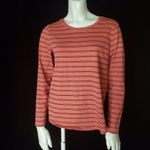 Old Navy  Everywear Pink & Red Striped Long Sleeve Tee (M) Photo 2