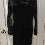 Lotus Threads Elegant Black Lace Dress with beading New York size 6 Photo 5