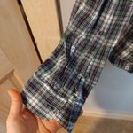 Madewell  Size Small Cotton Flannel Thick Winter Fall Long Sleeve Button Up Green Photo 2