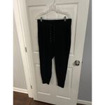 Andrew Marc Marc New York Ribbed Midweight Jogger Size L Black Photo 3