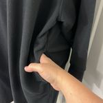 Old Navy XL Petite Black Sweatshirt Hoodie Dress with Pockets Photo 8