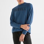 NOBULL Relaxed Fit Crew Sweatshirt Navy Blue With Black Logo Women’s Size Small Photo 11