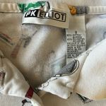 Vintage PK Elliot Womens Tennis Polo LARGE Racket Ball Allover Print 80s… White Photo 6