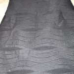 Brat Star  On/ off Shoulder Black Textured Dress Photo 8