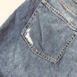 AERO High Rise Curvy Mom Jean Shorts Distressed Denim Blue Size 10 Beach Vibes Photo 8