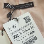 ZARA Pink & Green Tweed V Neck V Back Rhinestone Buttons Cropped Vest Sz XXL Photo 10