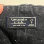 Abercrombie & Fitch A&F Mom Jeans Womens 26/2 Faded Black Distressed Jeans Photo 5