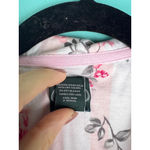 Laura Ashley Women's Pajamas XL White Pink Floral Striped Nightshirt Photo 2