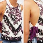 Free People  This Sweet Love Floral Tie-Side Sleeveless Rayon Tank‎ Top Size XS Photo 1
