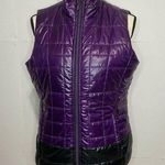 Lole  Women's Medium Athletic Puffer Vest Down Purple Black Full Zip Photo 0