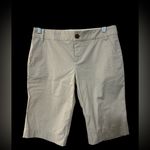 Tory Burch  Tan Flat Front Shorts Photo 0