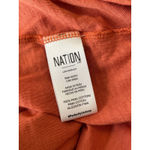 Nation Ltd Paulette Ruffle Sleeve T Shirt Pima Cotton Coral Casual Top Photo 4