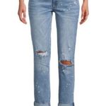 No Boundaries NOBO high rise waist straight relaxed fit distressed jeans junior’s Size 9 Photo 0