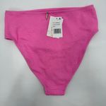 Jessica Simpson Lip Gloss Bikini Bottoms SZ Small Pink NWT Sweet Daisy High Rise Photo 2