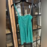 Bebe Vintage Y2K Turquoise Sequin One Shoulder Mini Dress Mona V Party 1990s Photo 2