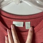 LOGO By Lori Goldstein LOGO Lounge by Lori Goldstein Red Tulle Layered Sweatshirt Top Whimsical Size L Photo 1