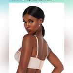 Savage x Fenty Hyper Real Lace and Vinyl Bustier Pink Removable Straps Photo 1