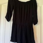 Aerie  Black Off-the-Shoulder Romper Photo 0