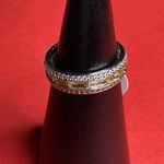 Bomb Party RBP7178 “The Juliet Ring” Cubic Zirconia on Rhodium Size 8 Ring NWT Silver Photo 0