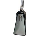 Dune London White Saffiano Leather Leopard Print Calf Hair Fur Trimmed Hand Bag Photo 7