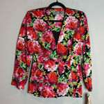 Liz Claiborne Vtg NWT Deadstock  floral silk blazer jacket Photo 0