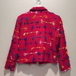 Vintage Kindred Spirit Red Funky Embroidered Blazer Jacket Size Medium Photo 1